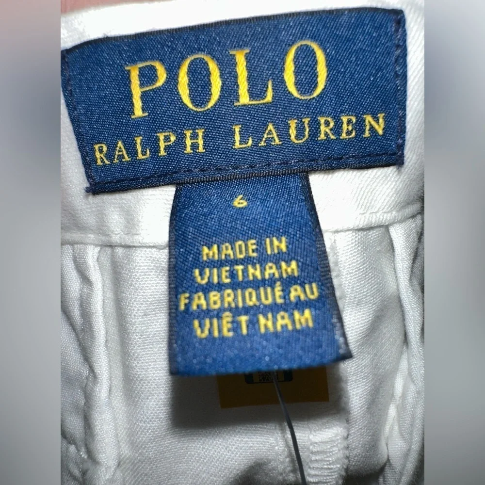 ⭐️NWT⭐️ Ralph Lauren's Girls Chino Shorts With Belt. Size 6